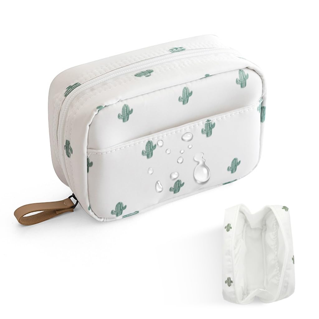 MAYCREATE® Makeup Pouch Bag, Cosmetic Makeup Organizer Bag with Lipstick Slots, Small Cactus Print Travel Makeup Bag for Women, Fashion Makeup Brush Pouch Toiletries Bag (Multi Compartments) MAYCREATE® Makeup Pouch Bag, Cosmetic Makeup Organizer Bag with Lipstick Slots, Small Cactus Print Travel Makeup Bag for Women, Fashion Makeup Brush Pouch Toiletries Bag (Multi Compartments)